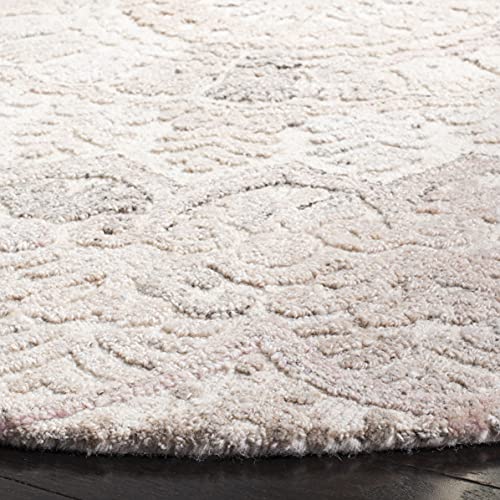 SAFAVIEH Marquee Collection 3' Round Beige/Ivory MRQ110B Handmade Mandala Medallion Wool Area Rug - color: Beige/Ivory, size: 3' (Round)