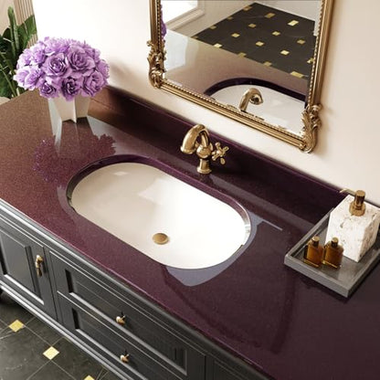CRE8TIVE Plum Burgundy Gold Glitter Wallpaper Stick and Peel Vinyl 12"x80" | Shimmer Iridescent Holographic Glitter Contact Paper, Waterproof, Self Adhesive, Glossy Purple Wallpaper for Bathroom Bedroom - color: Plum Burgundy Gold, size: 12" x 80"