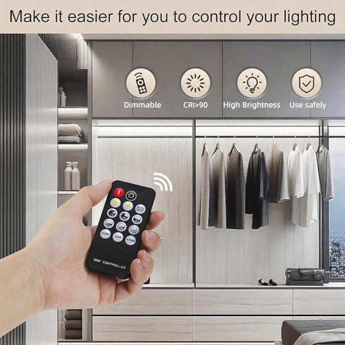ZSLAIFU COB LED Strip Light 24V, 16.4ft White LED Light Strip with Remote, High Density Flexible White Tape Lights, CRI90+ LED Lighting for Backlighting for TV, Bedroom, Cabinet, Indoor Decor - color: White, size: 24V-16.4FT-Remote