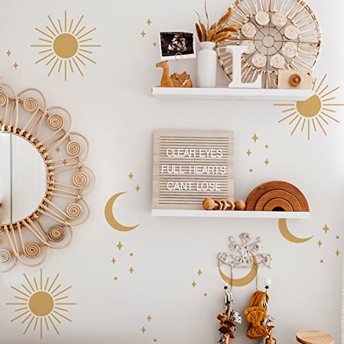 Nursery Wall Stickers Boho Kids Room Decor Girls Bedroom Removable Wall Decals Vinyl Murals DIY Cute Decorations 12 Sheets - color: I, size: 8.28*5.83 inches*12 sheets