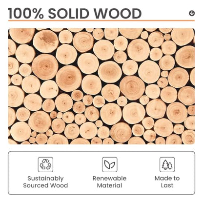 upsimples 16x24 Picture Frame Solid Wooden, Nursery Wall Frames Set of 3 | 100% Natural Solid Wood, Fit 14x20 with Mat and 16 x 24 Posters, For Kids Room, Gallery Wall Décor - size: 16X24