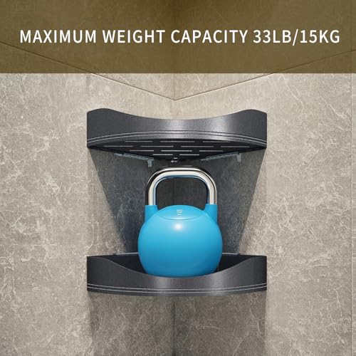 Corner Shower Shelves, Luxury Rustproof Shower Corner Caddy for Bathroom Kitchen Storage