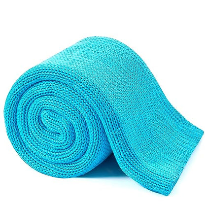 L'AGRATY Knitted Weighted Blanket - 48"x72" 12lbs Cooling Chunky Knit Heavy Blanket for Adults Braided Crochet Throw Thick Cable Yarn Knit Decorative No Beads Evenly Weighted Machine Washable | No Beads Evenly Weighted Machine Washable Chunky Braided Croc