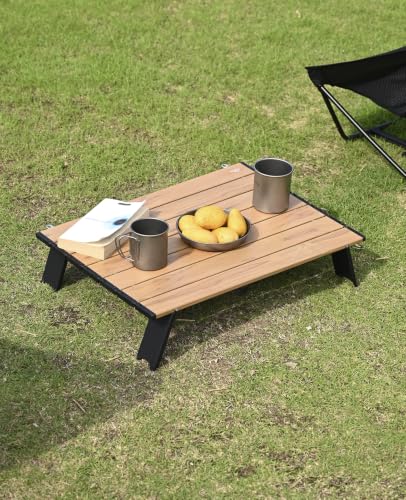 Ultralight Compact Mini Beach Picnic Folding Table with Carry Bag | with Carry Bag, for Camping Backpacking Hiking Beach Picnic - color: Silver, size: Large