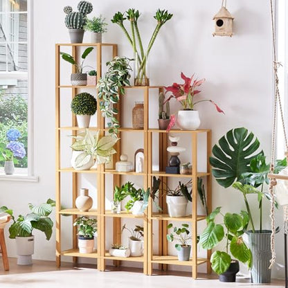 YUFAM 5 Tier Tall Narrow Bookshelf, Skinny Bookcase, Wooden Shelf, Natural | 54'' Tall Thin Book Shelf, Skinny Book Shelf for Modern Narrow Industrial Shelf fits Living Room, Office, Bedroom, Kitchen - color: Natural, size: 5-Tier