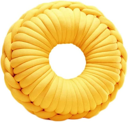 Giant Arm Knitting Chunky Yarn for Braided Knot Throw Blanket, Jumbo Chunky Ya rn Twist Tubular Ya rn Soft Extra Thick Yar n, Fluffy Bulky Weave Craft Crochet (Yellow 2.2 LB) - color: Lemon Yellow, size: 2.2lb