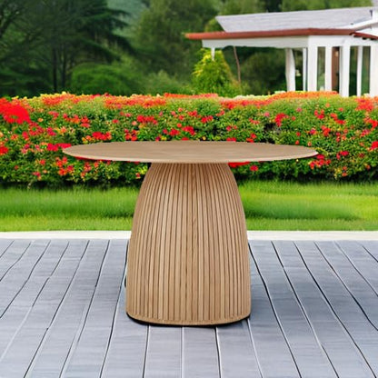 Round Dining Table for 6 People, 47.24 Inches Dining Room Table, Wood Round Kitchen Tables for Dining Room, Kitchen, Living Room, Oak - color: 47.24 Inches Oak