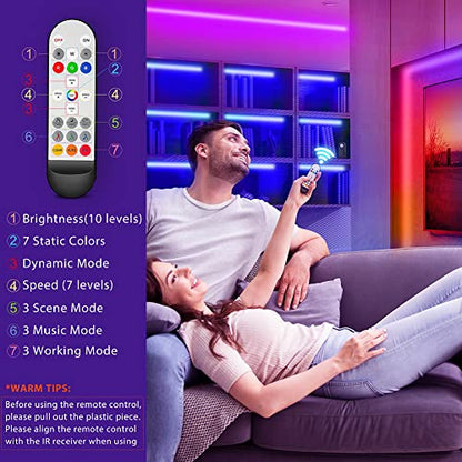 RGB Under Cabinet Lights with Motion Sensor, 6 Pre-Cut LED Strip Lights with Remote Control, Music Sync Color Changing Closet Lights, for Kitchen, Counter, Shelf, TV Backlight, Bookcase, 9.8ft - color: RGB+White