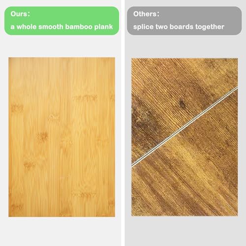 Bamboo Narrow Console Table, 39.4"(L) Wood Small Entryway Table, Accent Slim Hallway Tables, Thin Sofa Side Tables for Hallway, Living Room, Bedroom, Foyer, Burlywood - color: Burlywood