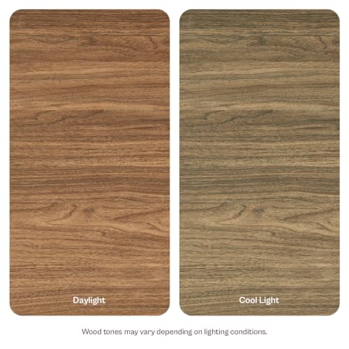 mopio Axis 47" Herringbone Walnut Coffee Table with Reinforced Slim Black Metal Legs and Handles, Industrial Design - color: Herringbone Walnut