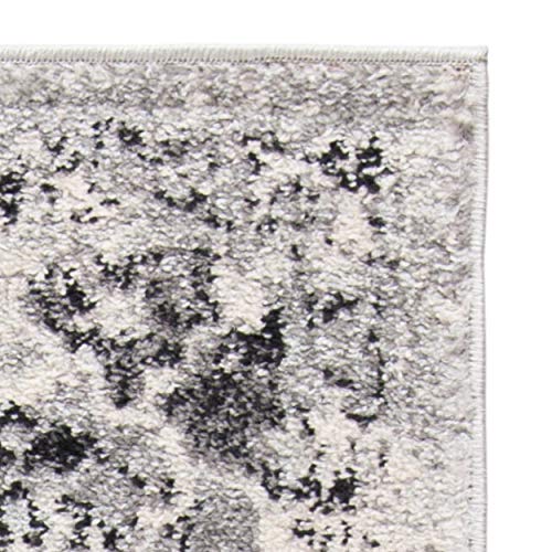 SAFAVIEH Madison Collection Runner Rug - 2'3" x 14', Silver & Grey, Boho Chic Distressed Design, Non-Shedding & Easy Care, Ideal for High Traffic Areas in Living Room, Bedroom (MAD611G) - color: Silver/Grey, size: 2'3" x 14' (Runner)