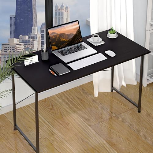 Small Space Writing Desk with Headphone Hooks, Modern Simple Design, Suitable for Study, Home Office and Living Room