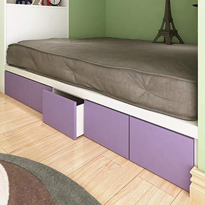 LaCheery Purple Wallpaper Lavender Wallpaper Stick and Peel Lilac Purple Contact Paper for Cabinets and Drawers Self Adhesive Textured Removable Bedroom Wall Paper Peel and Stick Modern Roll 15.8"x80" - color: Lilac Purple, size: 15.8" x 80"