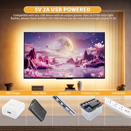 PAUTIX 5V USB COB LED Strip Light 6.56ft/2m 1200lm, Dimmable 640LEDs 2700K Warm White CRI90+ with RF Remote TV Backlight,Flexible Under Cabinet Tape Light for Bedroom,Kitchen,Home DIY Lighting - color: 2700K