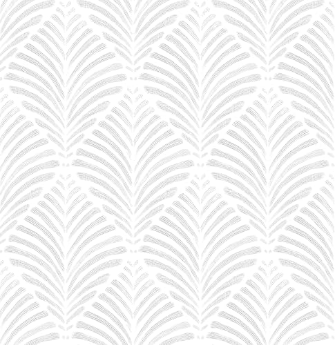 Safiyya Peel and Stick Wallpaper Geometric Contact Paper Light Grey Modern Wall Paper Boho Self Adhesive Removable Wallpaper for Bedroom Vinyl Rolls 17.3"x78.7" - color: Grey and White, size: 17.3" x 78.7"