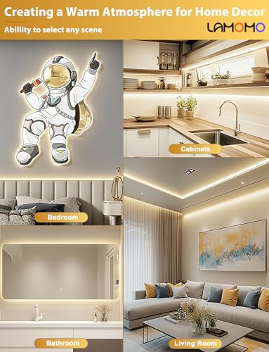 Lamomo COB LED Strip Lights 6.56Ft, Natural White Dimmable Self-Adhesive Led Rope Light with Remote, Flexible Cuttable Waterproof 3000K Silicone Neon Tape Light for Bedroom, Cabinet, 10mm Width - color: Natural White, size: 6.56Ft