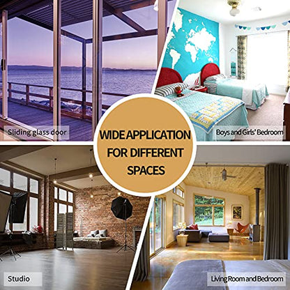 BONZER Room Divider Curtain Total Privacy Wall Screen Partitions | Grommet Wide Noise Reducing Blackout Curtains for Living Room, Bedroom, 84L x 70W Inch (7L x 5.8W ft), 1 Panel, Chocolate - color: Chocolate, size: 70"W x 84"L (Pack of 1)