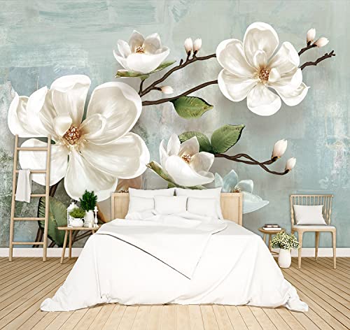 Beautiful 3D Floral Wallpaper Bedroom Modern Flowers murals Trendy Office Decorative Living Room tv Background Large wall Mural - 137"x96" Not Peel and Stick - color: B017, size: 137"x96"
