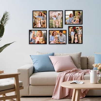 Giftgarden 8x10 Picture Frame Black Set of 16, Lightweight 8 by 10 Photo Frames Bulk for Gallery, Office, Living Room Wall Hanging and Tabletop Display - color: Black*16, size: 8x10