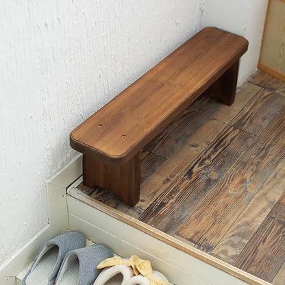 Narrow Entryway Bench Farmhouse Indoor Wooden Living Room Dining Bench For End Of Bed 23.6"/35.4"/47.2"/59"Length Noodle Skinny Hallway Benchs Sturdy And Stable For Kitchen Bedroom(35.4"x7.9"x9.8") - size: 35.4"x7.9"x9.8"