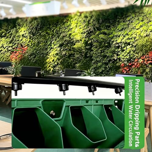 Living Wall Planter for Indoor Plants, Vertical Wall Planter System with 1 Stackable Pots, Wall Mounted Hanging Planter, Ventilation Design for Herbs, Succulents, Flowers (1Pot) - color: Green-1pcs