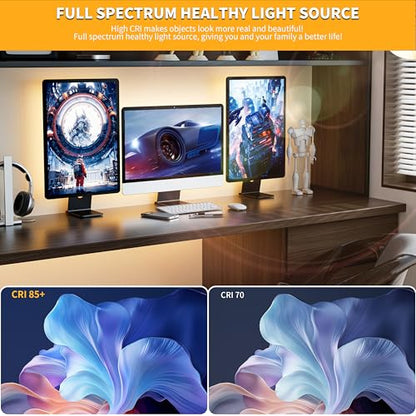 PAUTIX COB LED Strip Lights 5V USB Powered Dotless Super Bright Dimmable LED Lights 3000K Warm White 6.56ft TV Backlights,Flexible 3M Adhesive Under Cabinet Light for Bedroom,Kitchen,Shelf Lighting - color: 3000K, size: 6.56 ft