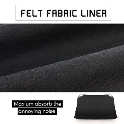 RYB HOME 3-in-1 Soundproof Blackout Thermal Insulation Living Room Curtains | Noise Blocker, 3 Layers, UV Heat Light Blcoking, For Bedroom Theatre Large Bay Window, W52 x L102, Beige, 2 Panels - color: Beige, size: 52"W x 102"L (Pack of 2)
