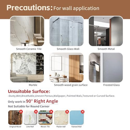 Rustproof Aluminum Corner Shower Caddy | Press-to-Install, Triangle Shelf with Hooks, Suction Bathroom Organizer, Shampoo Holder