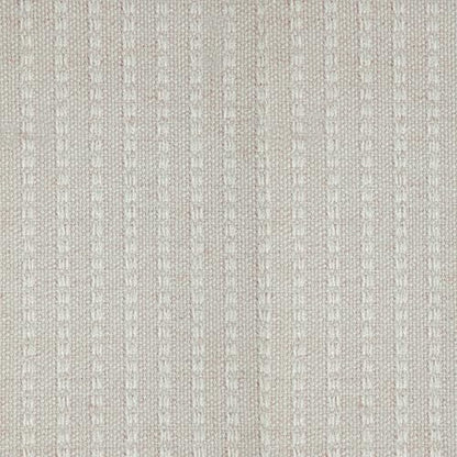 HomePop 19" Round Storage Ottoman - White Woven Stripe - color: White Woven Stripe