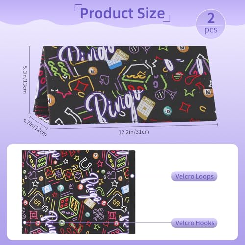 2PCS Playing Card Holder for Poker, Bridge & Canasta, Foldable 6-Slot Organizer for Bingo Pull Tabs & Gambling Tickets, Portable Card Game Gifts for Adults & Seniors - color: 2P