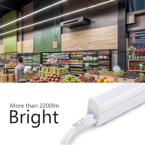 LED Shop Light for Garage, T5, 4FT, 20W, 2200LM, 4000K, 8 Pack | Linkable Expansion, Super Bright, Easy Installation, Aluminum Housing, Mounting Hardware Included, for Warehouse Workshop - color: Cool White-4000k, size: 4FT-8 Pack