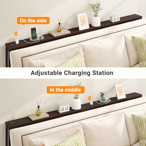 ELYKEN 2 Pack Bamboo Console Table, 5.9'' Narrow Sofa Table Behind Couch | Slim Skinny Hallway Table with Charging Station for Entryway, Living Room, Foyer, Entrance, 5.9 x 39.4 x 31.5in, Brown - color: Brown, size: 5.9"D x 78.8"W x 31.5"H