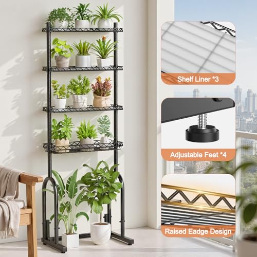 Over The Toilet Storage Rack, 4-Tier Bathroom Organizer with Adjustable Shelves & Basket, Rust-Resistant Metal Over Toilet Shelf for Small Bathroom Space Saving, Black - style: Casual