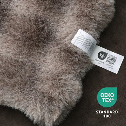 Faux Fur Throw Blanket, Ultra Soft Fuzzy Plush Bubble Blanket for Couch, Bed & Living Room, 60"x80", Cationic Bear Brown - color: Heather Brown, size: 60" x 80"