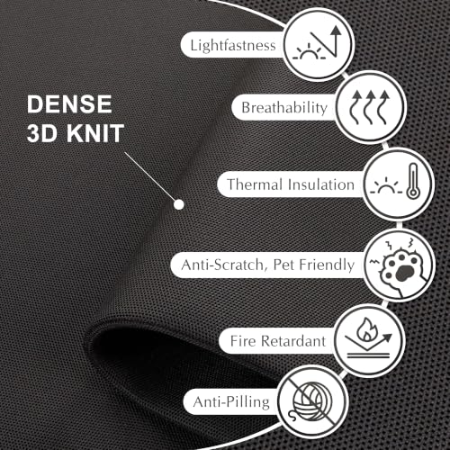 DECOLAB Desk Divider, Movable Desk Partition 48"x18", Midnight | Table Top Privacy Panel. For Home Office, Student, Classroom, Study. Free Standing. No Drill. - color: Midnight