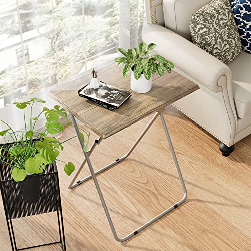 TV Tray Table TV Dinner Tray Set of 2,Eating Trays (3D,2PCS) | for Living Room with No Assembly Required,Small Folding Side Table with Sturdy MDF,15 x 18.9 x 26in - color: 3d, size: 2pcs