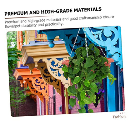 Happyyami Hanging Planter Box Plant Holder Chain Planters for Outdoor Wall-Mounted Plant Pots