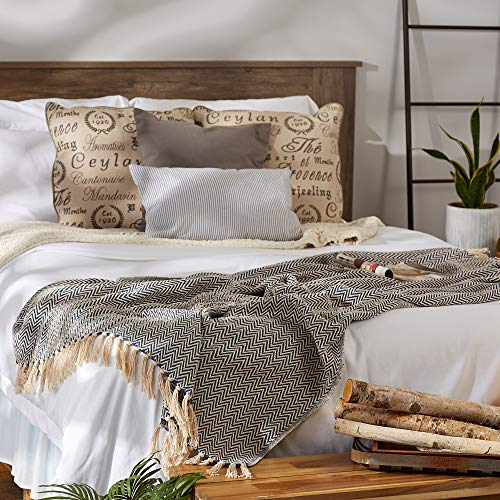 DII Chevron Throw Collection Handloomed Cotton, 50x60, French Blue - color: French Blue, size: 50x60"