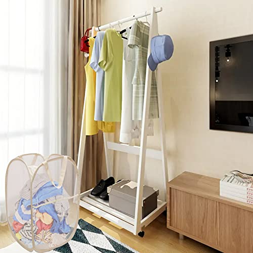 Pop Up Laundry Basket Folding Laundry Hamper Mesh Hamper Storage Bin | Beige Collapsible Laundry Basket Side Pocket Foldable Space Saving Laundry Bag for College Dorms, Travelling, Cruise, Camping - color: Beige