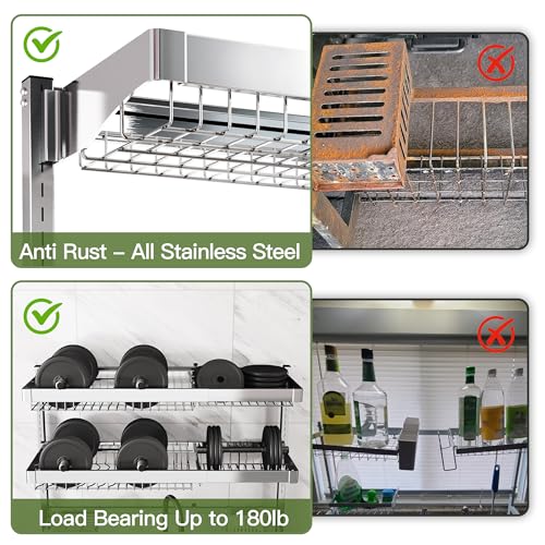 Over The Sink Dish Drying Rack, Extra Large Capacity Dish Drainer | 3 Tier Extra Large All Stainless Steel Expandable Plate Strainers, Rustproof Metal, Counter Space Saving, Modern Silver - color: Silver, style: Over Sink 3 Tier