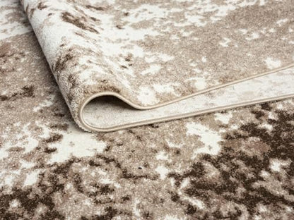 Keen Home Design Runner Rugs - 32"x91" Non-Shedding, Thick Pile Abstract Rugs for Kitchen, Living Room, Bedroom, Dining Room, Entryway - Size: 2'8" x 7'7", Skies Beige - color: Skies Beige, size: 2'8" x 7'7" (Runner)