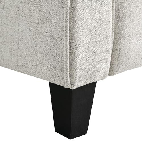 Studio Living Harrington 80.3" Sofa, Transitional Modern, Pocket Coil Comfort, Easy Assembly, Woven Fabric, Beige - color: Beige, size: Sofa