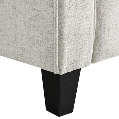 Studio Living Harrington 80.3" Sofa, Transitional Modern, Pocket Coil Comfort, Easy Assembly, Woven Fabric, Beige - color: Beige, size: Sofa