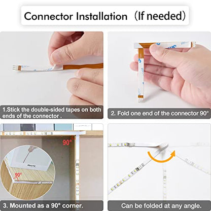 WOBANE Under Cabinet Lights Kit, 20inch 6PCS LED Strip Bars with RF Remote | 4000K Natural White,24W Adapter,1500LM,Hidden Super Bright Daylight for Kitchen Cabinet,Under Desk,Counter Lighting - color: Natural White, size: 6*20inch