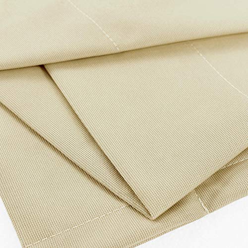 TWOPAGES 5ft Wide x 7ft Tall Room Divider Privacy Cubicle Curtain with Grommet Top (1 Panel,Soyabean) - color: Soyabean, size: 60"W x 84"L (Pack of 1)