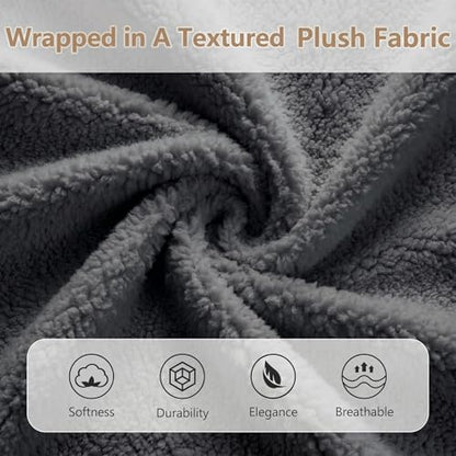 Garvee Cloud Bed Frame Full Size with Upholstered Headboard | Modern Cloud Platform Bed Full, No Box Spring Needed, Easy Assembly, Soft Plush Fabric, Noise-free, Dark Grey - color: Dark Gray, size: Full