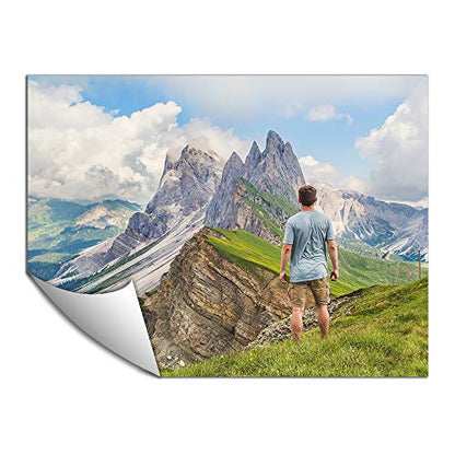 Customized Small Wall Mural with Your Travel Photos, Removable Self-Adhesive Wallpaper for Living Room Bedroom - 36x48 inches - color: Custom-travel, size: 36"x48"