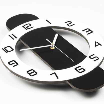 Modern Wall Clock Battery Operated Large Clocks for Living Room | Home Decor Non Ticking Silent Classic Decorative Clocks Pendulum for Bedroom,Office,Kitchen,Dining Room,Bathroom, 12.6x24.4in - size: 12.6*24 inch
