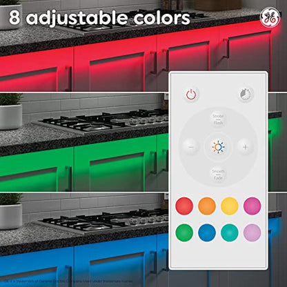 GE LED Tape Light, Color Changing Plug-In Light Strip Fixture with Timer, 20ft - size: 20 ft 1 pack