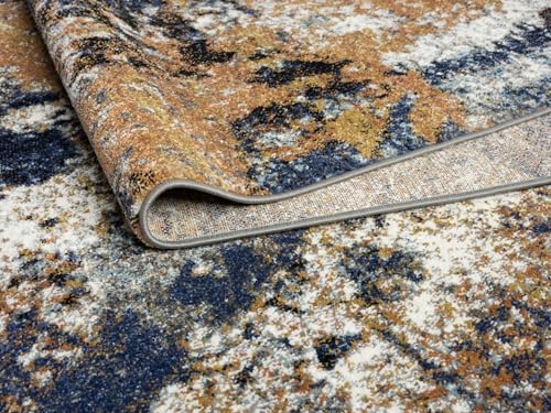 Keen Home Design Throw Rugs - 24"x36" Non-Shedding, Thick Pile Abstract Rugs for Kitchen, Living Room, Bedroom, Dining Room, Entryway - Size: 2' x 3', Skies Multi - color: Skies Multi, size: 2' x 3' (Rectangular)